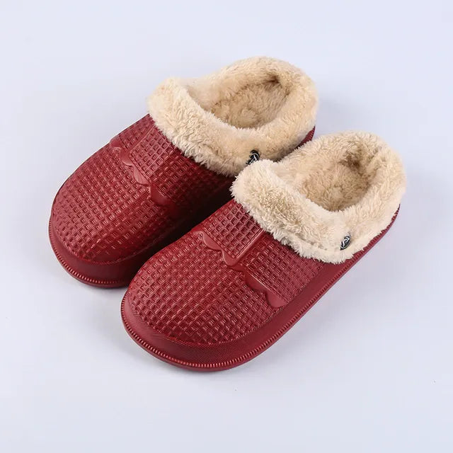 OCW Women Comfortable Lightweight Warm Fur Waterproof Home Winter Slippers OCWShoes