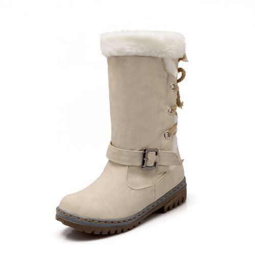 OCW Women Mid-Calf Comfortable Warm Fur Winter Boots OCWShoes