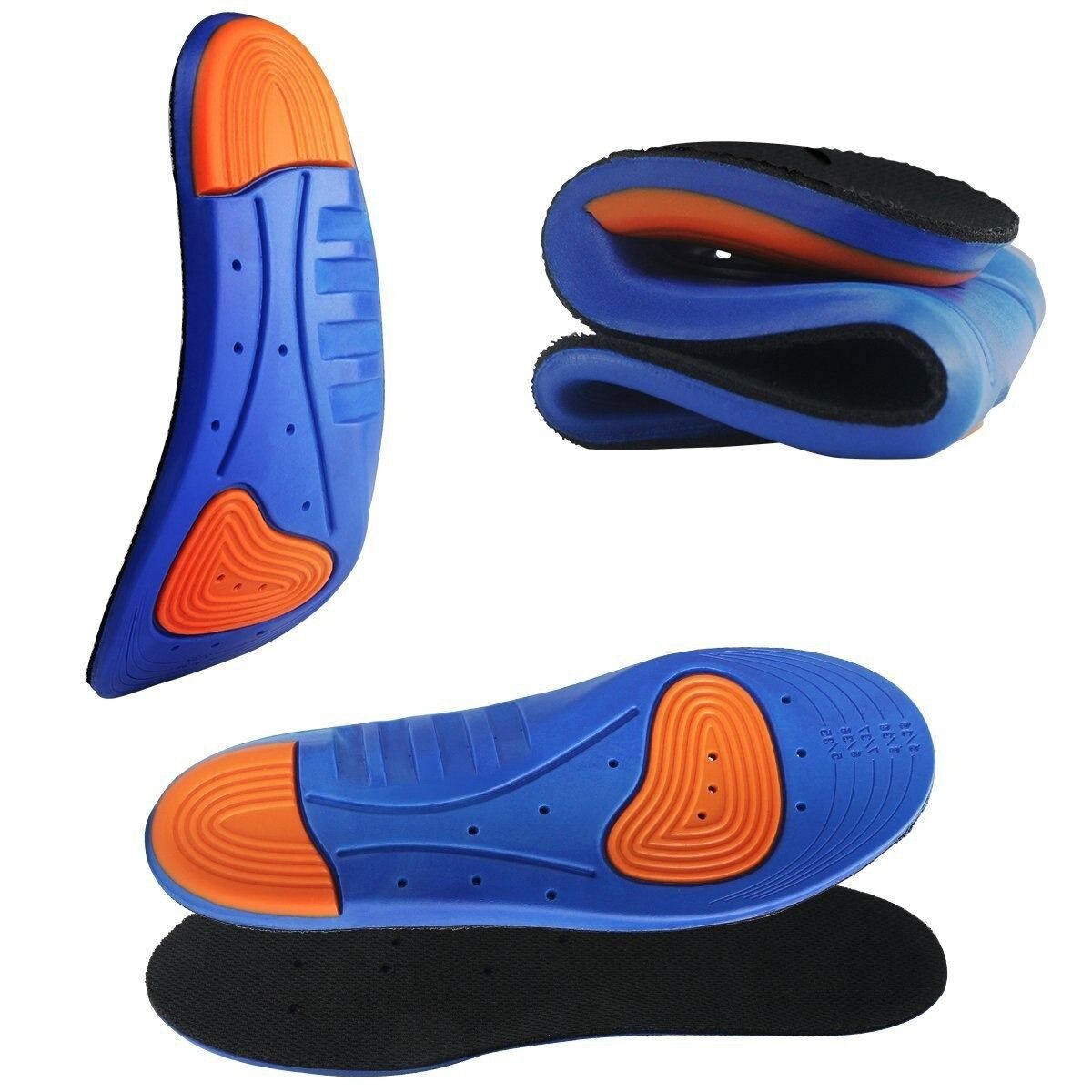 Sweat-absorbent Breathable Insoles Shock-absorbing Anti-pressure Mesh Sneakers Sports Cushion Insert OCWShoes