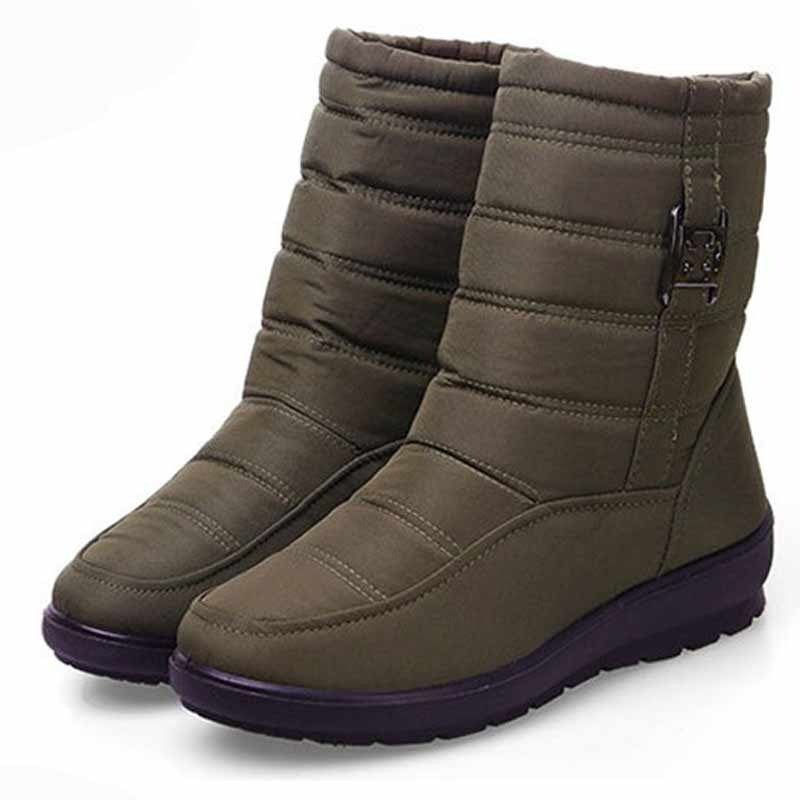 Snow Boots Women Plus Fur Warm Winter Boots Non Slip Ankle Boots OCWShoes