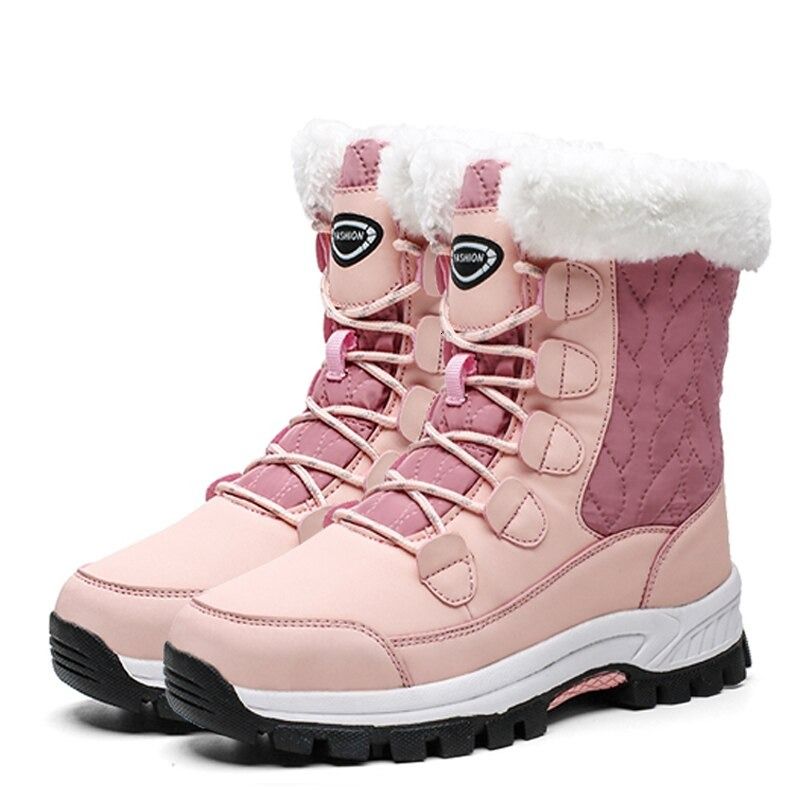 OCW Women Anti-slip Fur Warm Waterproof Snow Boots OCWShoes