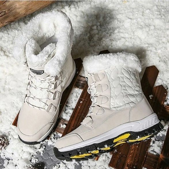 OCW Women Anti-slip Fur Warm Waterproof Snow Boots OCWShoes