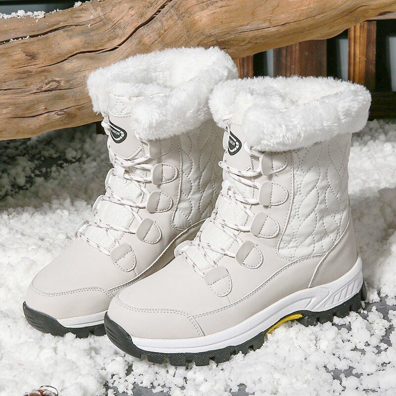 OCW Women Anti-slip Fur Warm Waterproof Snow Boots OCWShoes