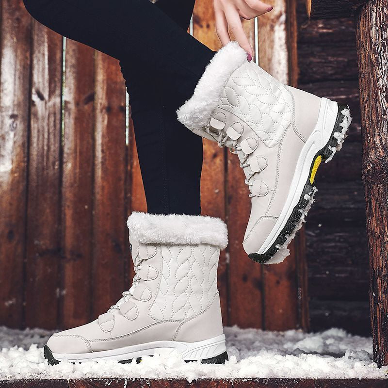 OCW Women Anti-slip Fur Warm Waterproof Snow Boots OCWShoes