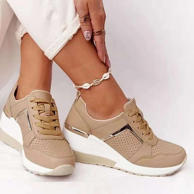 OCW Orthopedic New Women Sneakers Lace-up Wedge Sport Shoes Design OCWShoes