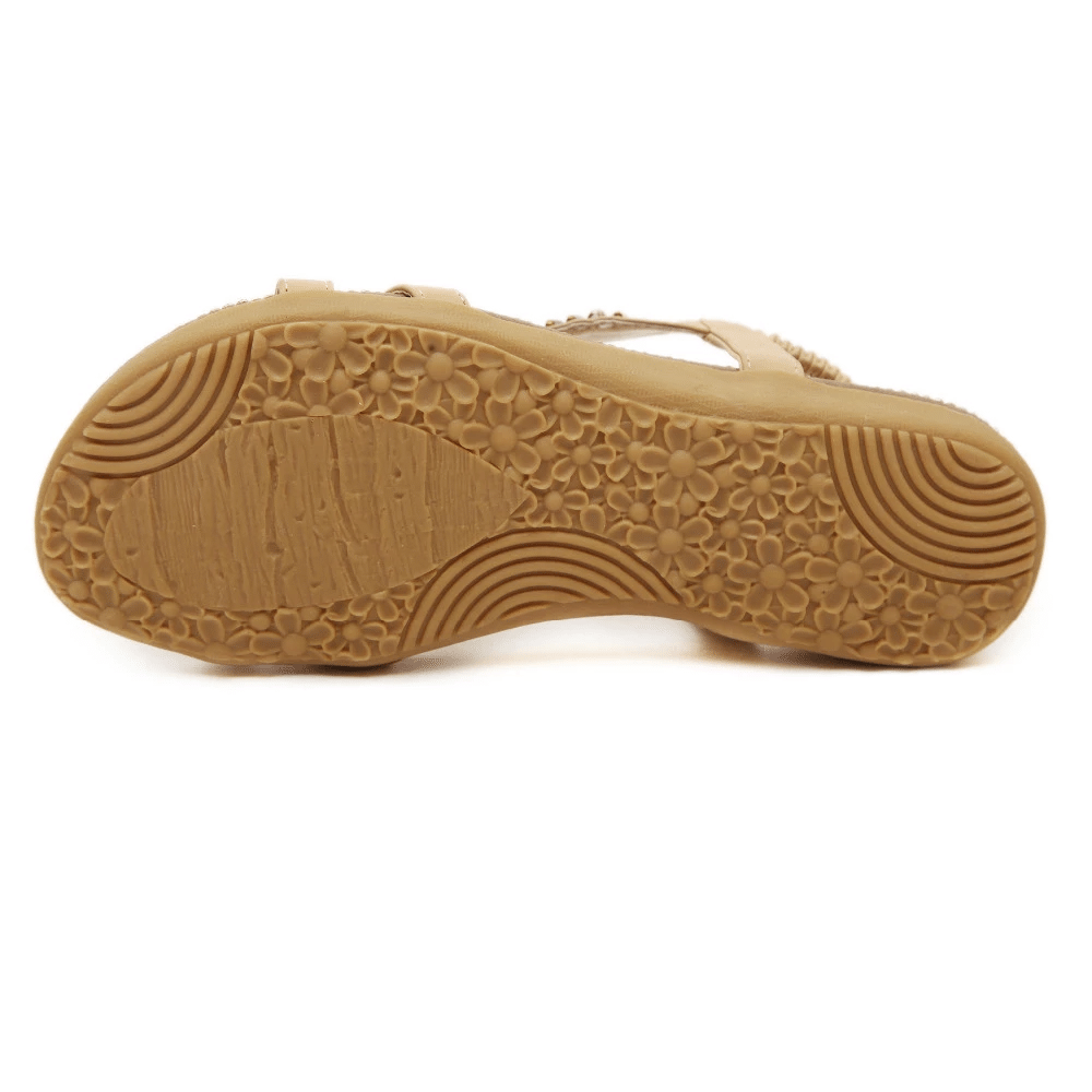 OCW Bohemian Sandals For Women Elastic Straps Massaging Insole Colorful Summer OCWShoes