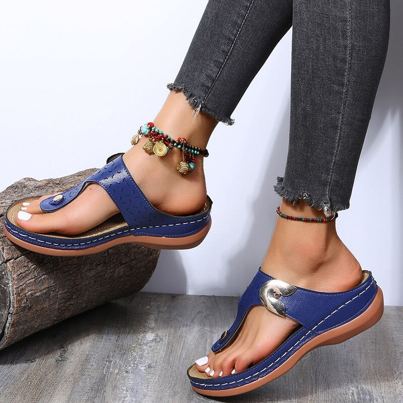 OCW Women Wedges Slippers Summer Casual Mujer Zapatos Flip Flops