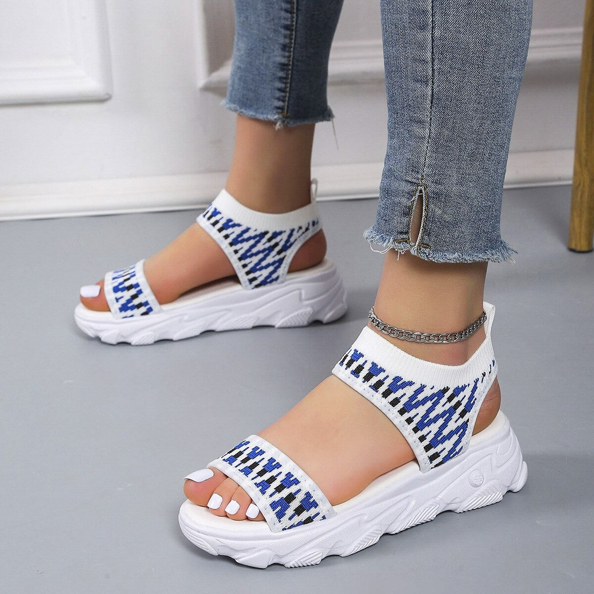 OCW Sports Sandals For Women Summer Thick Bottom Beach Casual OCWShoes