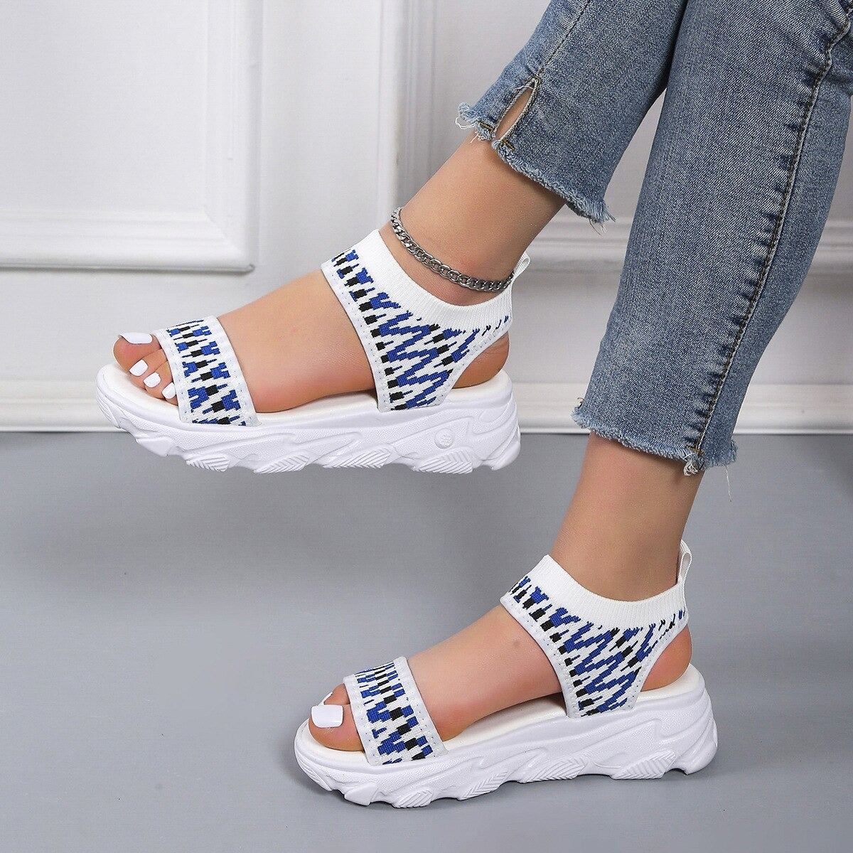 OCW Sports Sandals For Women Summer Thick Bottom Beach Casual OCWShoes