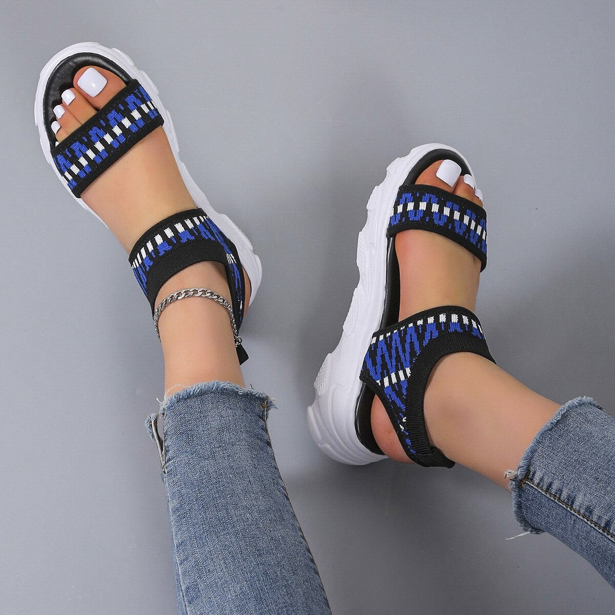 OCW Sports Sandals For Women Summer Thick Bottom Beach Casual OCWShoes