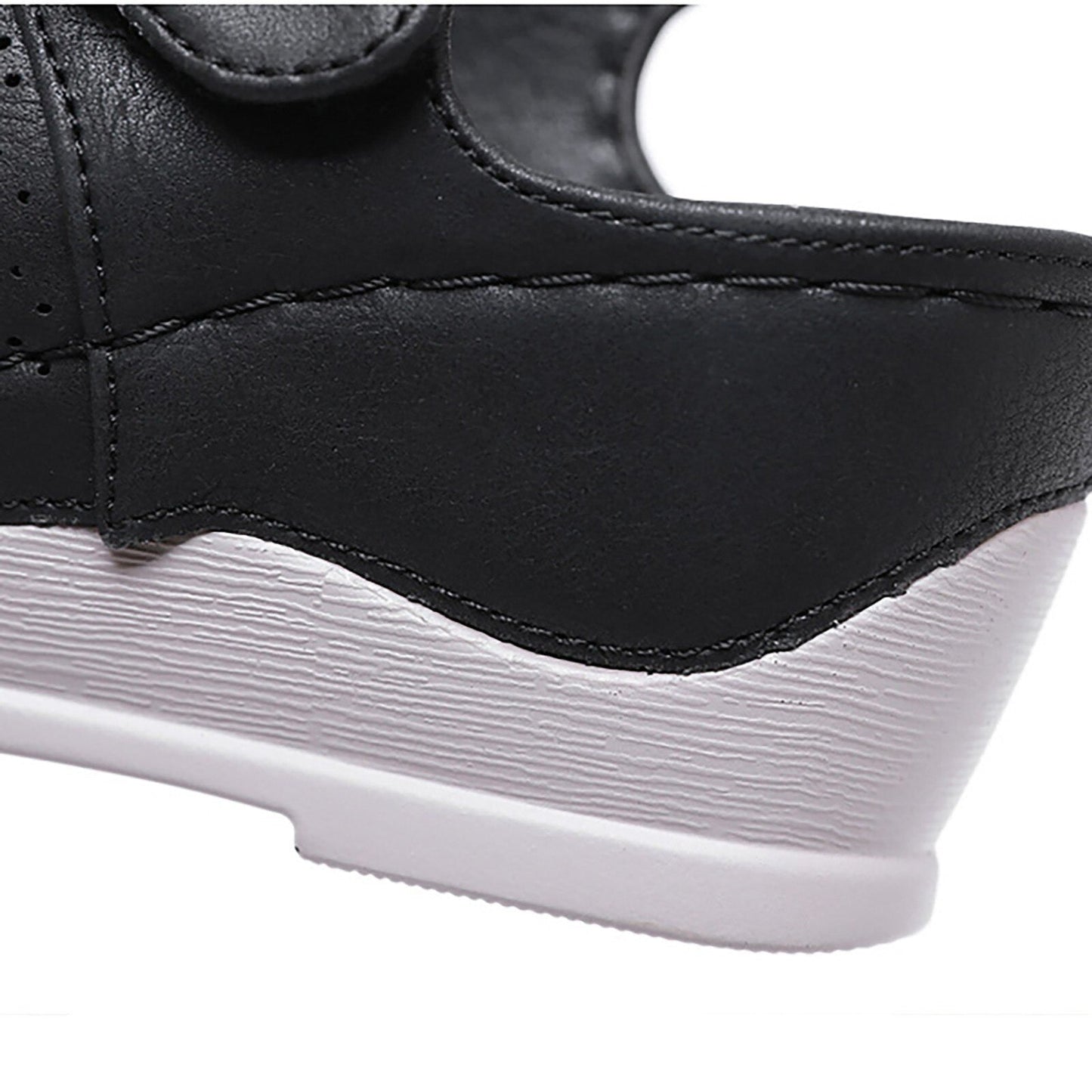 OCW Women Casual Open Peep Toe Sandals Breathable Hollow Hook Loop Wedge Comfortable OCWShoes