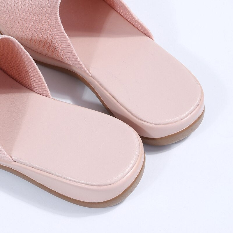 OCW Sandals For Women Low Heels Elegant Breathable Soft Soles Slippers OCWShoes