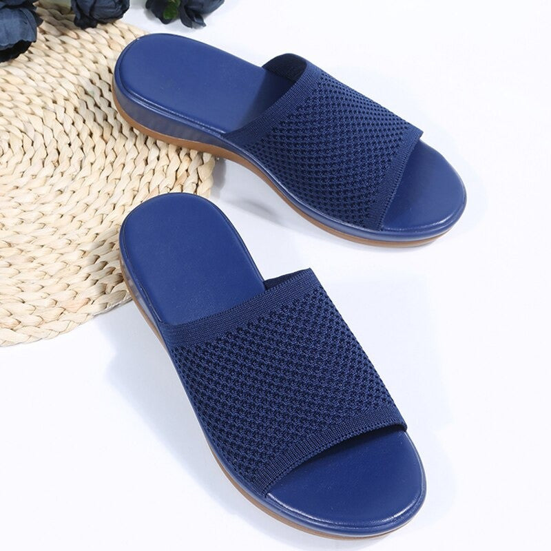 OCW Sandals For Women Low Heels Elegant Breathable Soft Soles Slippers OCWShoes