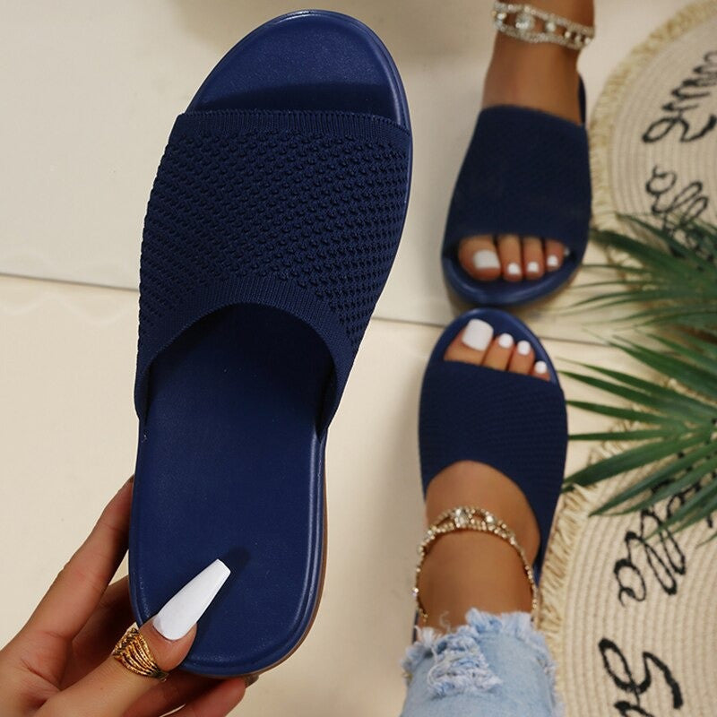 OCW Sandals For Women Low Heels Elegant Breathable Soft Soles Slippers OCWShoes