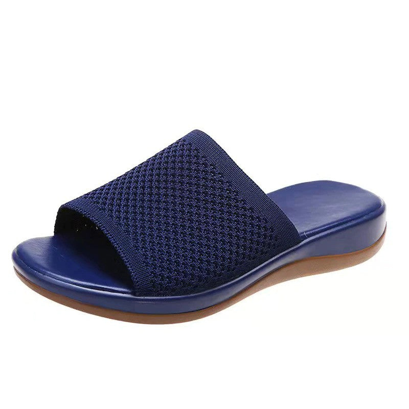 OCW Sandals For Women Low Heels Elegant Breathable Soft Soles Slippers OCWShoes