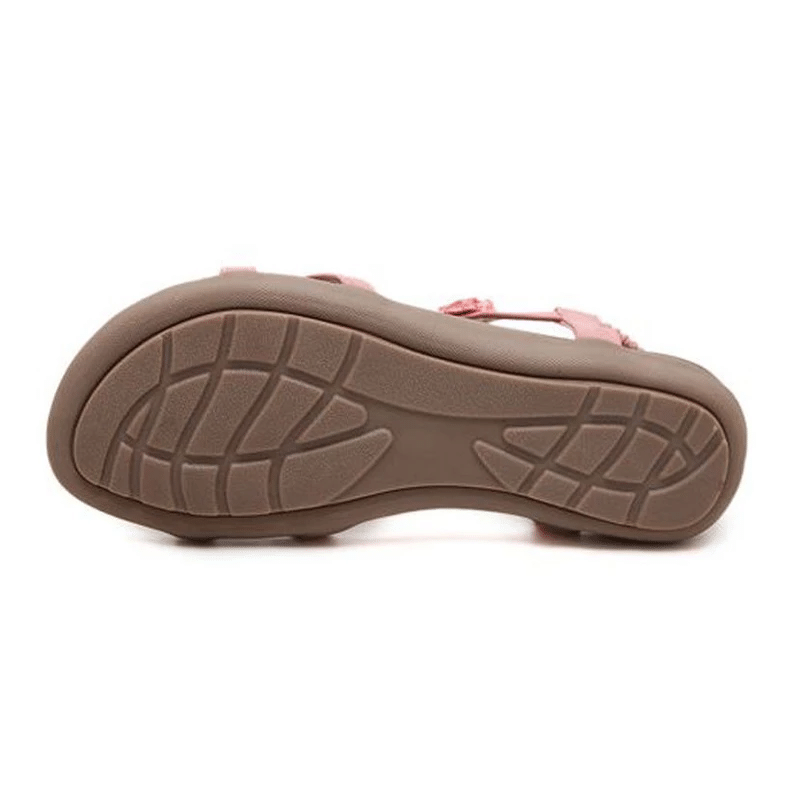OCW Best Sandals For Walking Women Flower Band Flat Ankle Support Trendy Summer OCWShoes