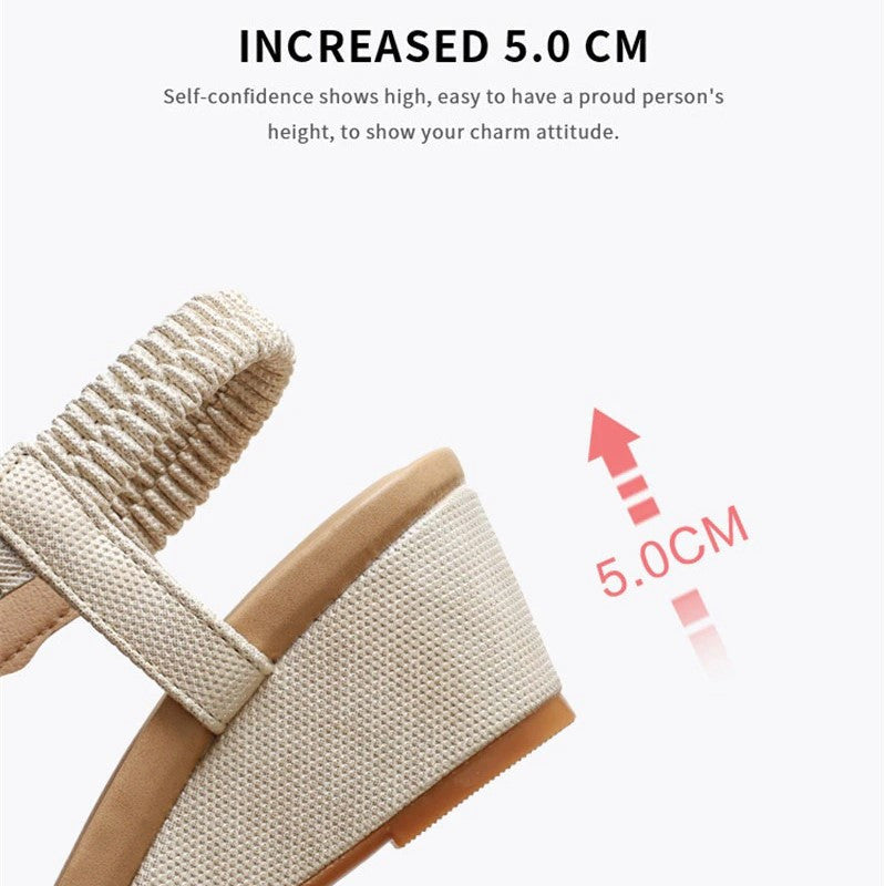 OCW Rhinestone Sandals For Women High Heel Soft Leather Crystal OCWShoes