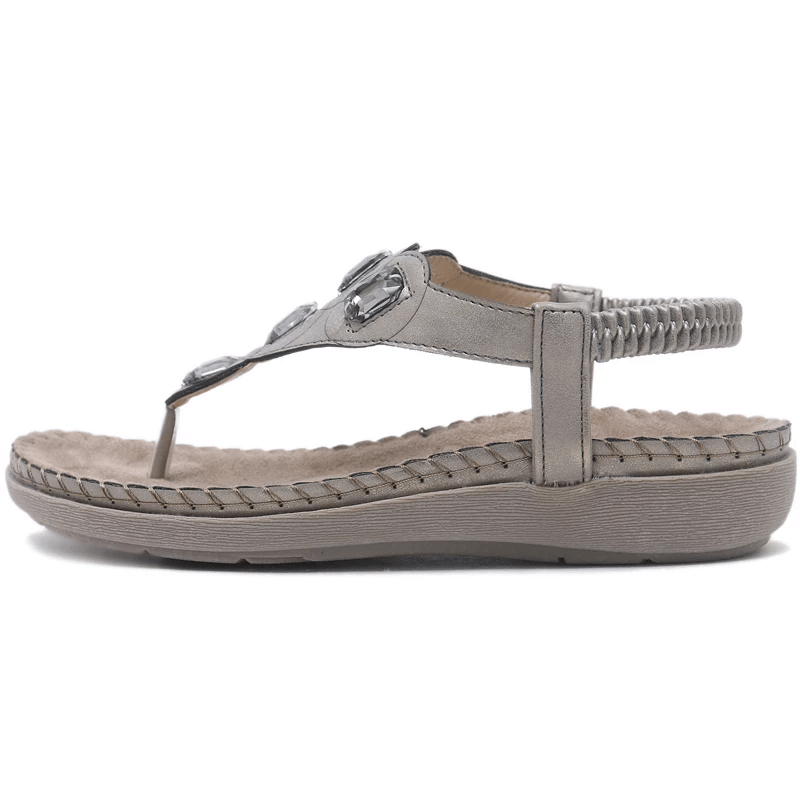 OCW Bling Sandals For Women Comfy T-strap Heel Comfort Stylish Summer OCWShoes