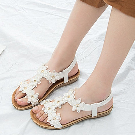 OCW Sandals For Women Floral Comfy Ankle Strap Supportive Sole Outdoor Summer OCWShoes