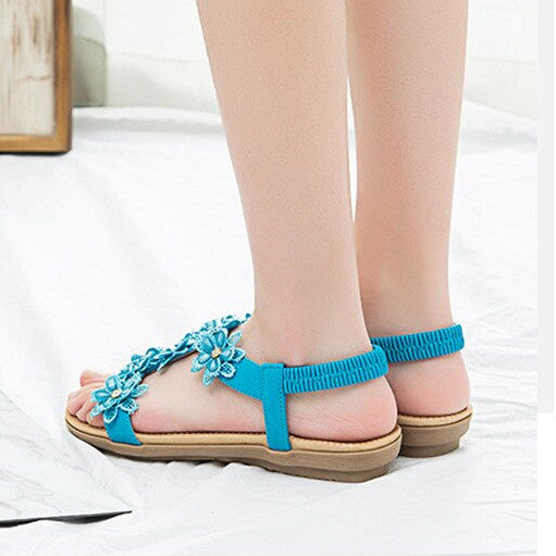 OCW Sandals For Women Floral Comfy Ankle Strap Supportive Sole Outdoor Summer OCWShoes