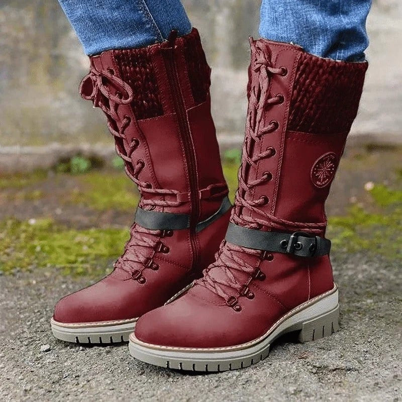 Orthopedic Boots Women Snow Cold Winter Mid-calf OCWShoes