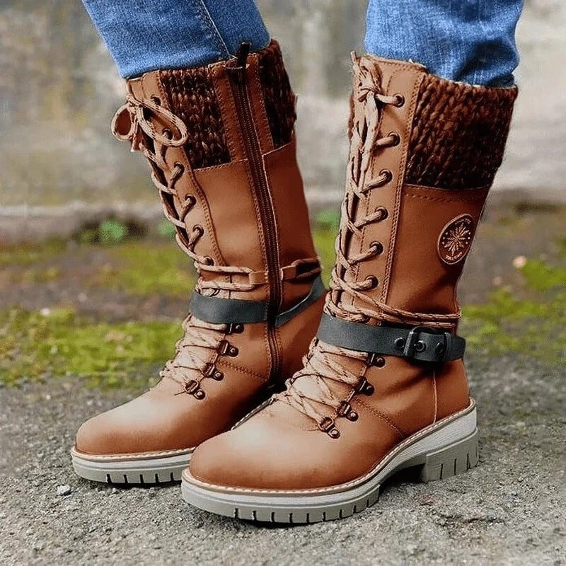 Orthopedic Boots Women Snow Cold Winter Mid-calf OCWShoes