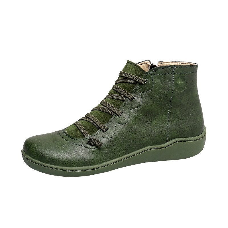 Women Orthopedic Boots Leather Waterproof Vintage Keep Warm OCWShoes