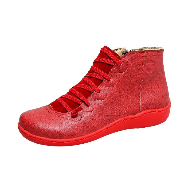 Women Orthopedic Boots Leather Waterproof Vintage Keep Warm OCWShoes