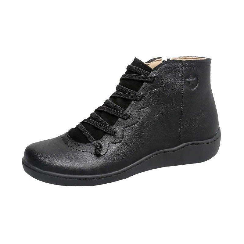 Women Orthopedic Boots Leather Waterproof Vintage Keep Warm OCWShoes