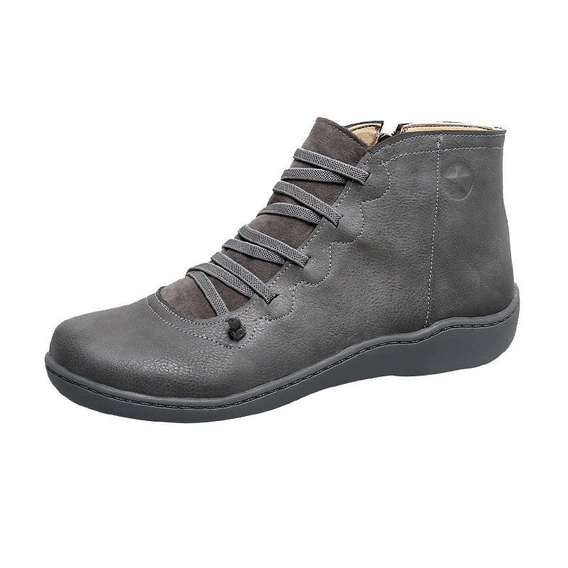 Women Orthopedic Boots Leather Waterproof Vintage Keep Warm OCWShoes