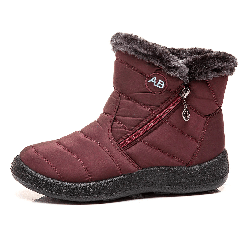 Fur Lined Snow Boots Women Outdoor Orthopedic Shoes OCWShoes