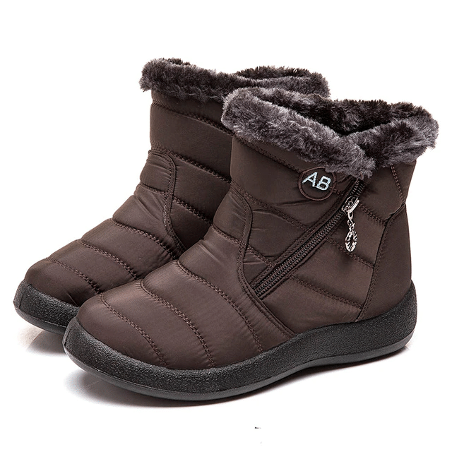 Fur Lined Snow Boots Women Outdoor Orthopedic Shoes OCWShoes