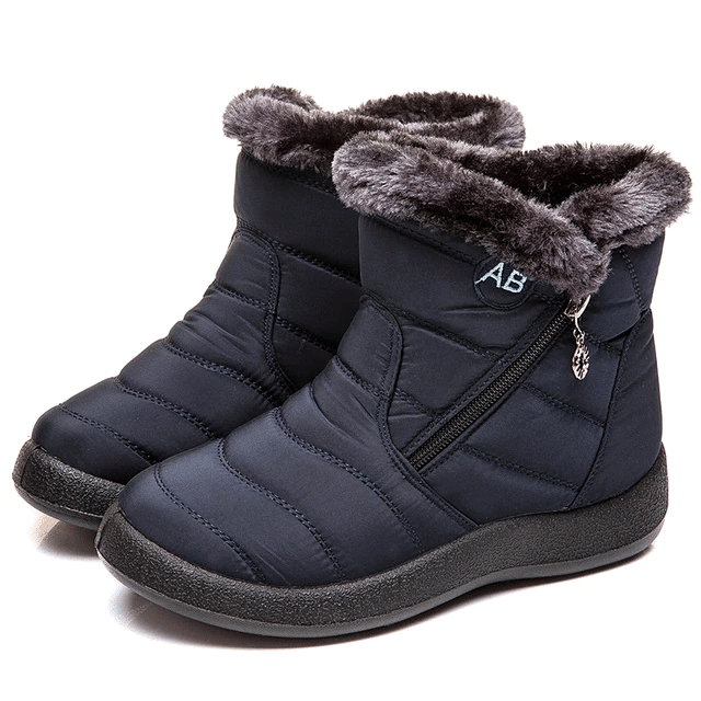 Fur Lined Snow Boots Women Outdoor Orthopedic Shoes OCWShoes