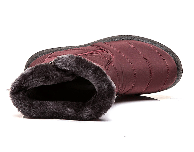 Fur Lined Snow Boots Women Outdoor Orthopedic Shoes OCWShoes