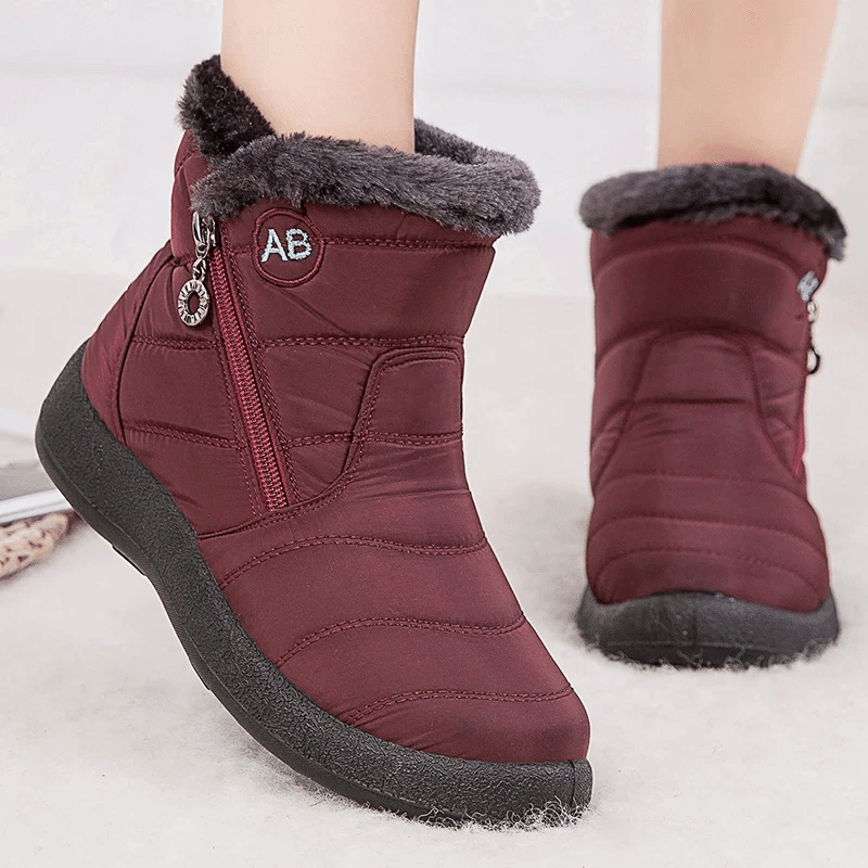 Fur Lined Snow Boots Women Outdoor Orthopedic Shoes OCWShoes
