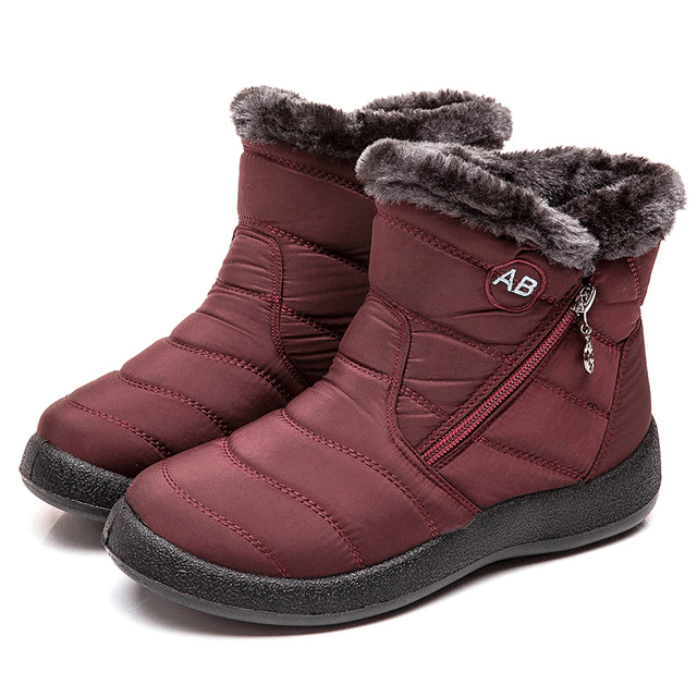 Fur Lined Snow Boots Women Outdoor Orthopedic Shoes OCWShoes