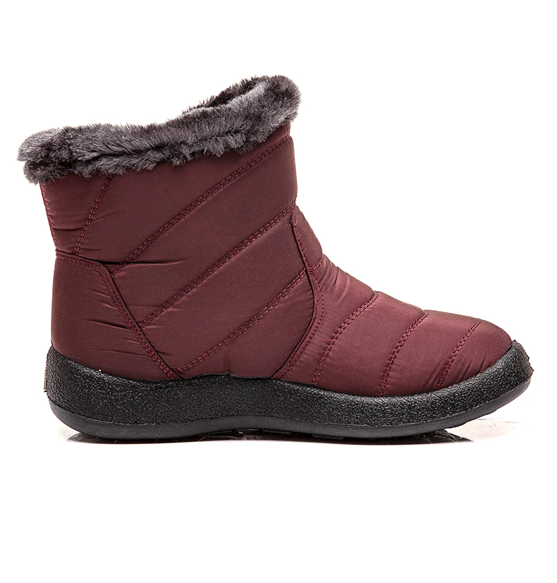 Fur Lined Snow Boots Women Outdoor Orthopedic Shoes OCWShoes