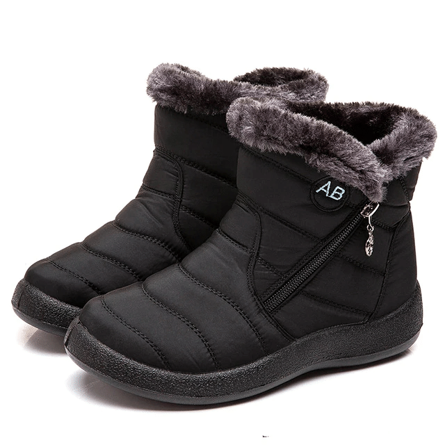 Fur Lined Snow Boots Women Outdoor Orthopedic Shoes OCWShoes