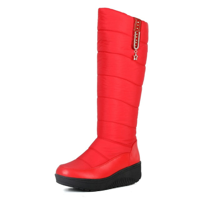 OCW Women Plush Winter Boots Knee-high Waterproof Orthopedic Shoes OCWShoes
