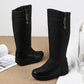OCW Women Plush Winter Boots Knee-high Waterproof Orthopedic Shoes