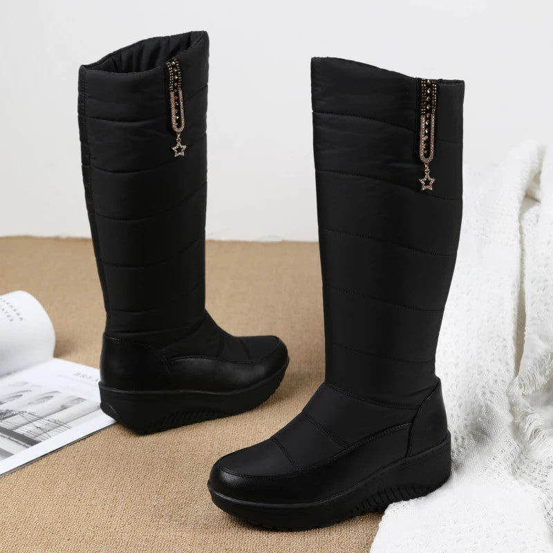 OCW Women Plush Winter Boots Knee-high Waterproof Orthopedic Shoes OCWShoes