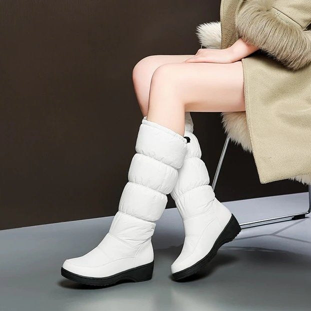 OCW Winter Warm Orthopedic Shoes Mid-calf Fur Snow Boots For Women OCWShoes