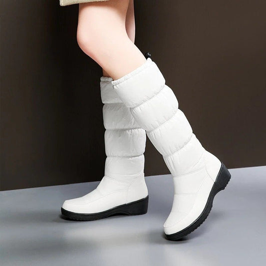 OCW Winter Warm Orthopedic Shoes Mid-calf Fur Snow Boots For Women OCWShoes
