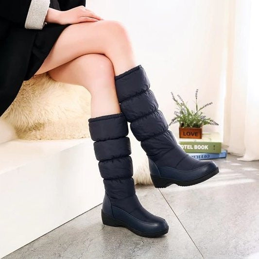 OCW Winter Warm Orthopedic Shoes Mid-calf Fur Snow Boots For Women OCWShoes