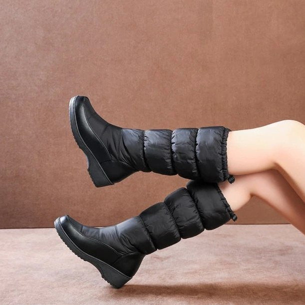 OCW Winter Warm Orthopedic Shoes Mid-calf Fur Snow Boots For Women OCWShoes