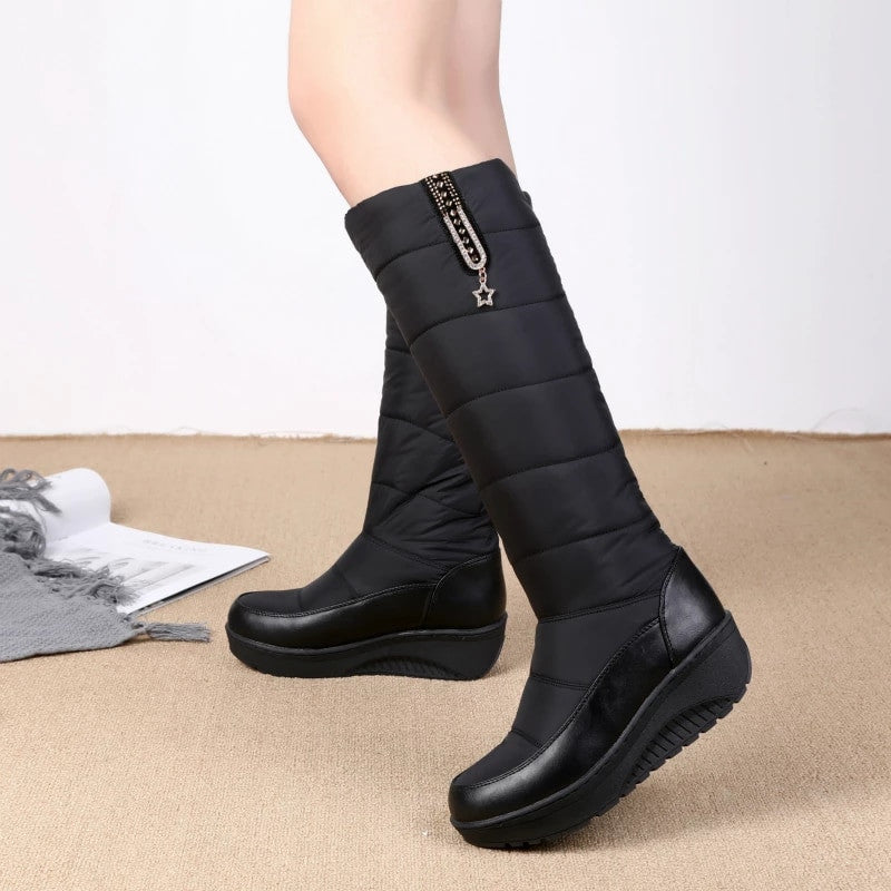 OCW Women Plush Winter Boots Knee-high Waterproof Orthopedic Shoes OCWShoes