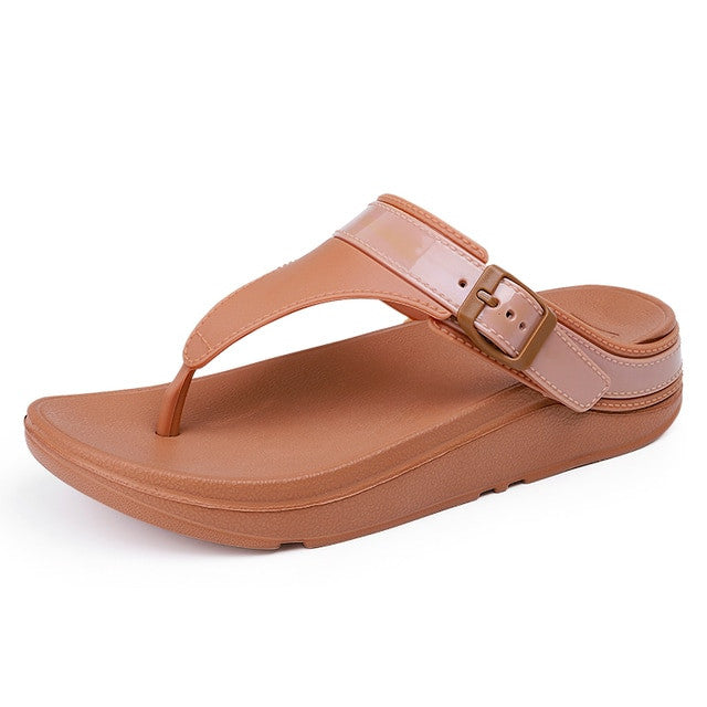 OCW Women Beach Flip-flops Casual Wedge Sandals OCWShoes