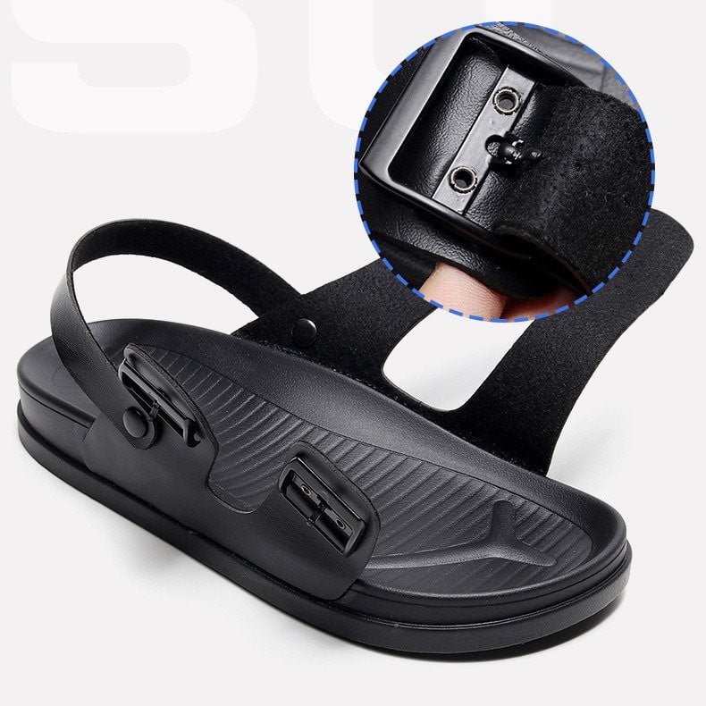 OCW Men Waterproof Orthopedic Sandals Buckle Arch Support Beach Slides OCWShoes