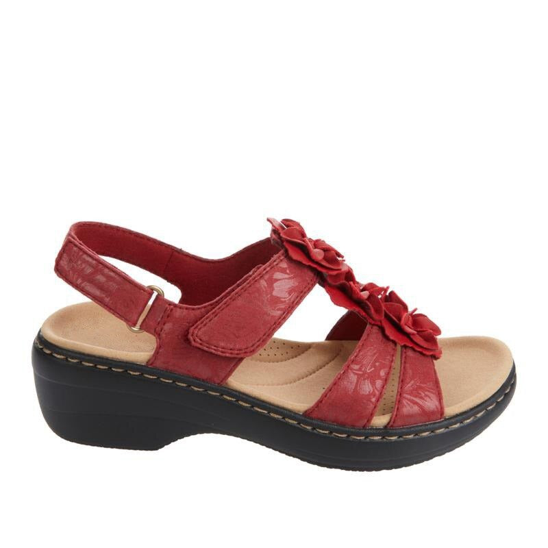 OCW Orthopedic Comfortable Sandals Women Round Toe Summer Flower Slippers OCWShoes