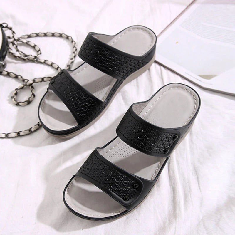 OCW Best Orthopedic Sandals For Women Breathable Sole Protection Retro Slides Outdoor OCWShoes